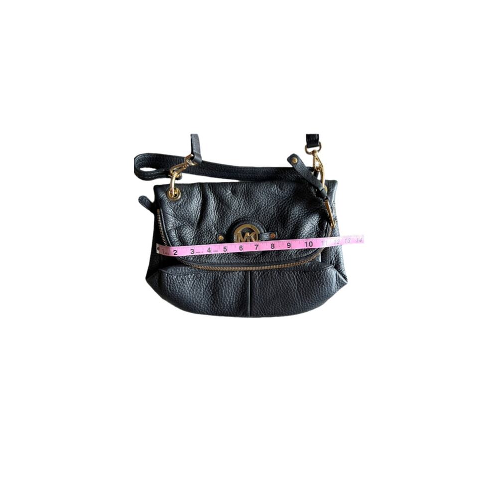 Michael Kors Black Textured Leather Stockard Bag - Picture 9 of 16
